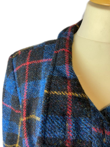 Catherine Red Blue Check Collar