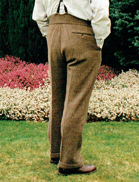 tweed trousers with braces