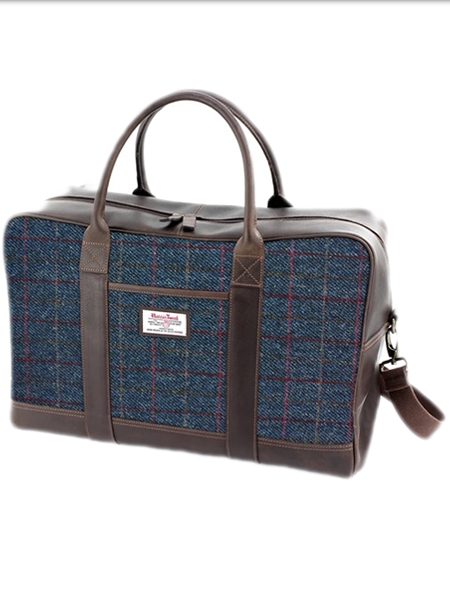 Allasdale Blue Check Holdall
