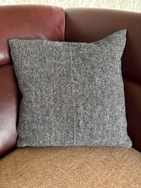 Blue Square Cushion Back
