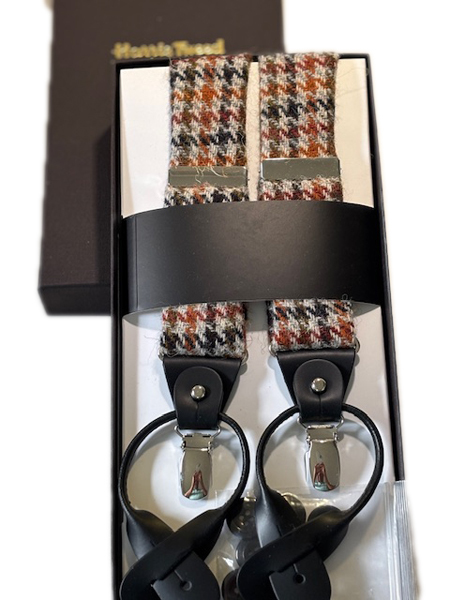 Braces Tan Brown Dogtooth