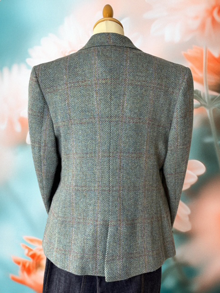 Claire Jacket Green Check Back
