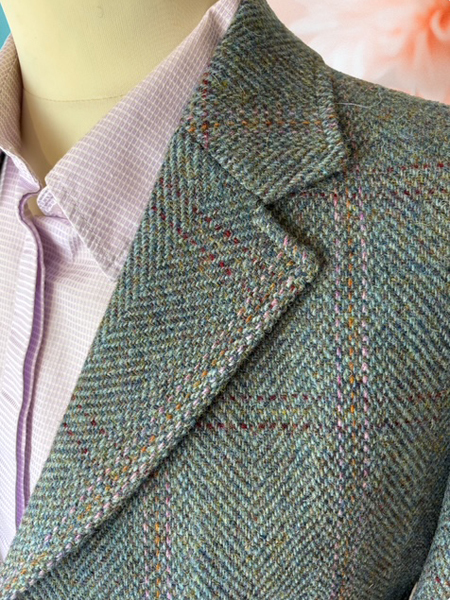 Claire Jacket Green Check Collar