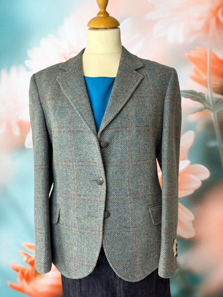 Claire Jacket Green Check Front