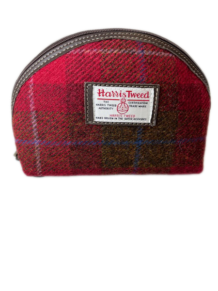 Cosmetic Bag Red Check