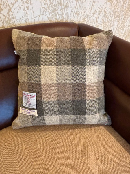 Custom Made Cushion Cover Large Square Harris Tweed Harris Tweed Shop Buy authentic Harris Tweed from Scotland