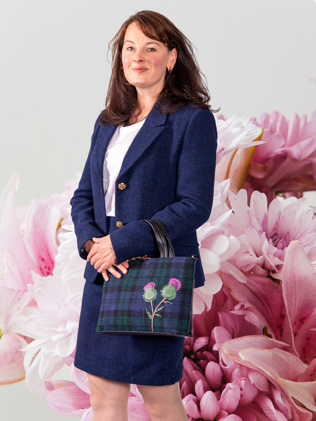 Duchess Midnight Blue Jacket With Bag
