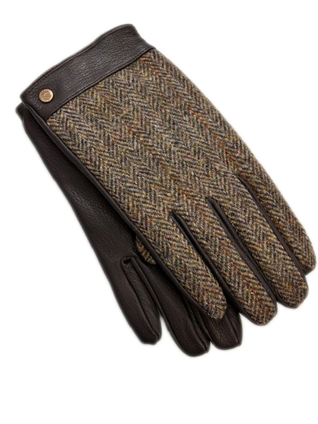 Edinburgh Harris Tweed Mens Gloves