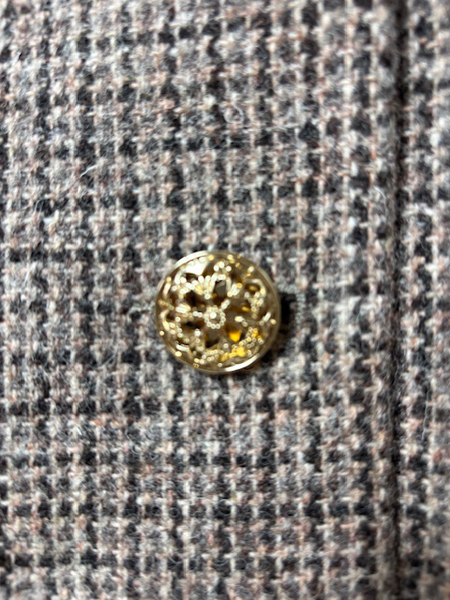 Empress Long Coat Button Detail