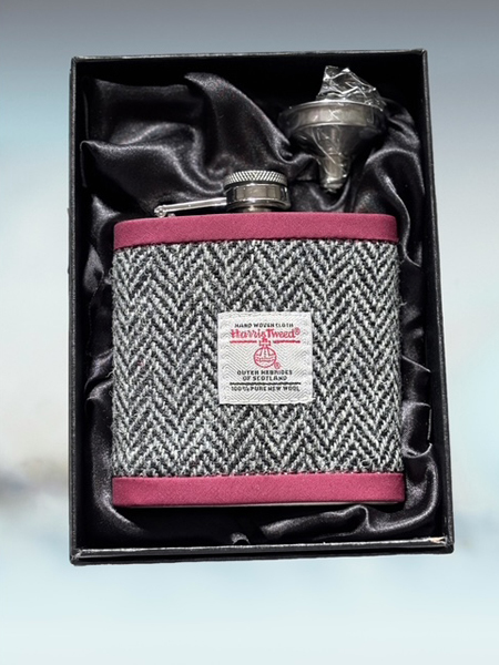 Flask Grey Herringbone