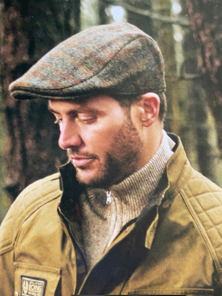 County Cap, Brown Herringbone Harris Tweed : Harris Tweed Shop, Buy ...