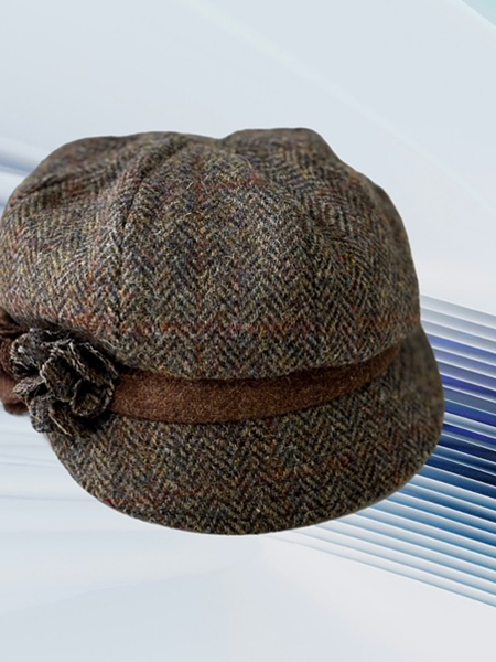 Flower Cap Brown Front