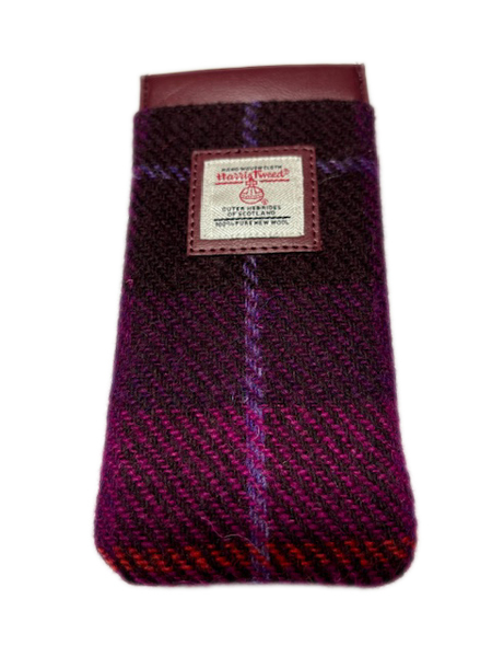 Glasses Case Cerise Check