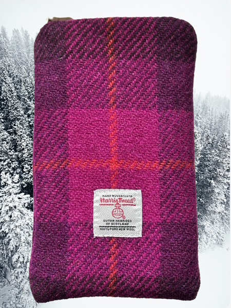 Glasses Case Fuschia Check