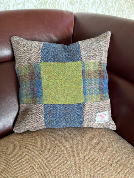 Green Square Cushion Front