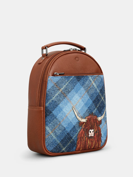 Hairy Cow Blue Back Pack Closed