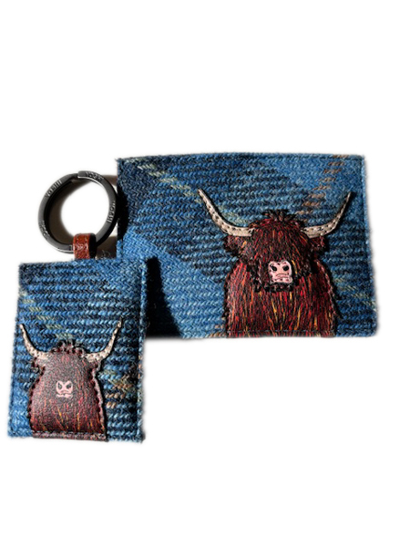 Hairy Cow Credit Card Case And Keyring Front