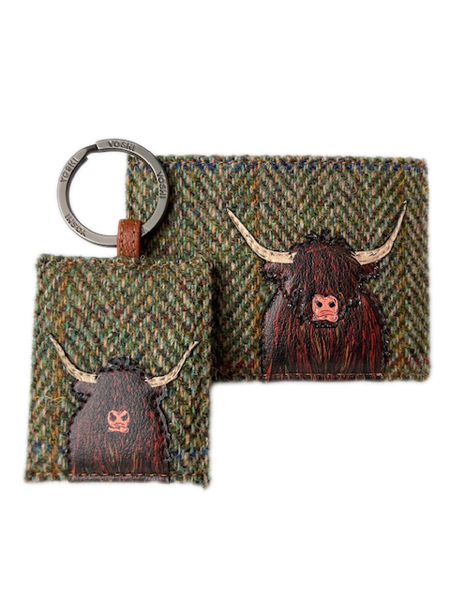 Hairy Cow Credit Card Case Keyring