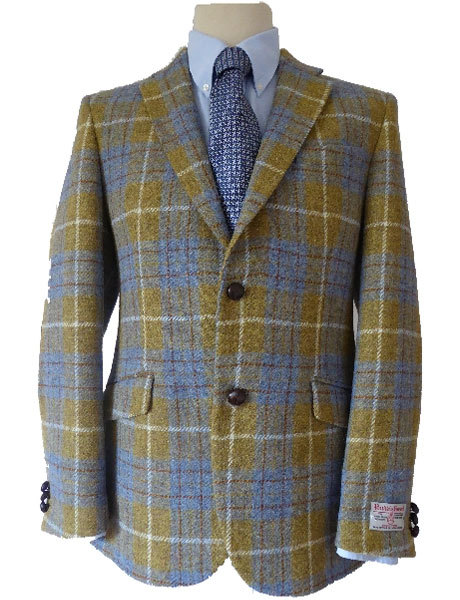 Harris tweed jacket with elbow patches sale