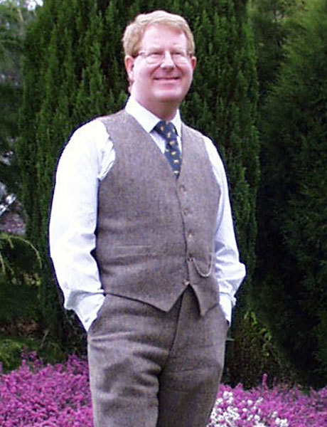 Mens Single Breasted Harris Tweed Waistcoat  House of Bruar