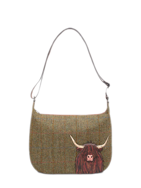 Highland Cow Shoulder Bag Scallop