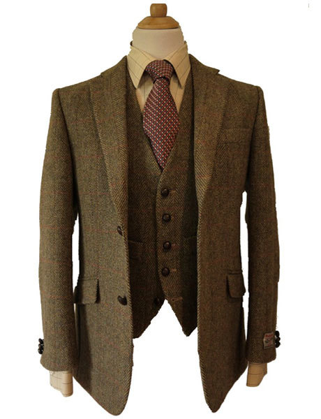 Tweed suit hotsell and waistcoat