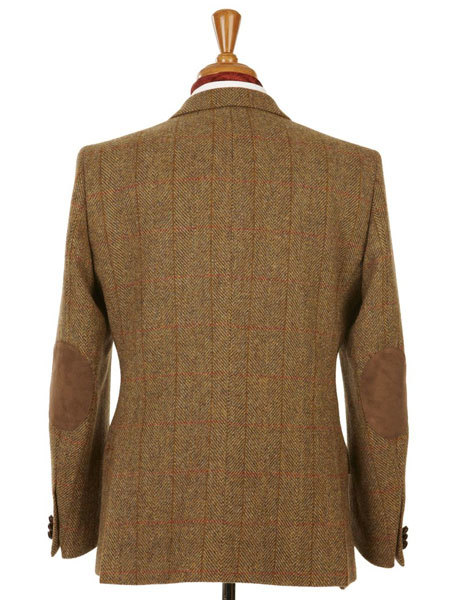 Harris tweed jacket on sale with elbow patches