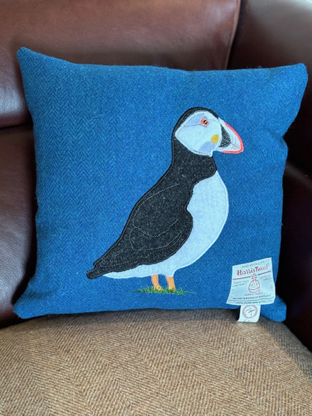 Lovable Puffin Cushion Front