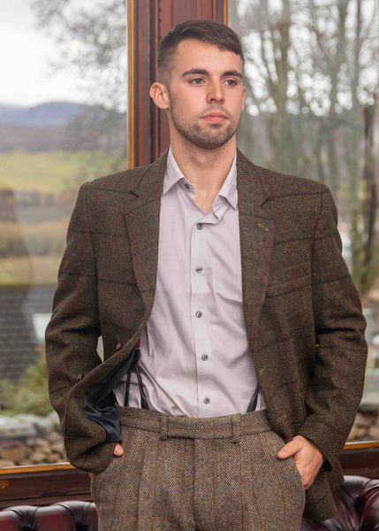 Buy Grey Signature Harris Tweed British Wool Blazer from the Next UK online  shop