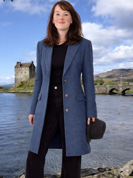Navy Blue Ladies Coat