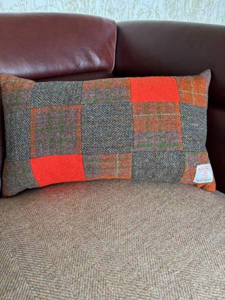 Red Rectangular Cushion Front