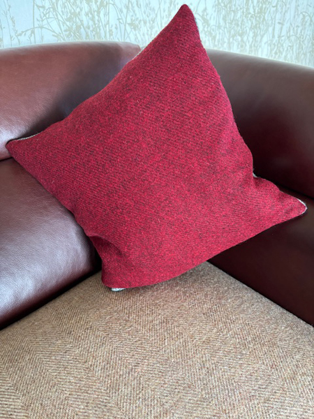 Red Square Cushion Back