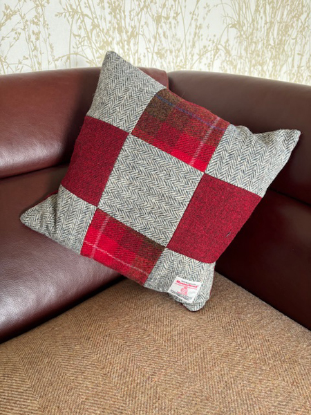Red Square Cushion Front