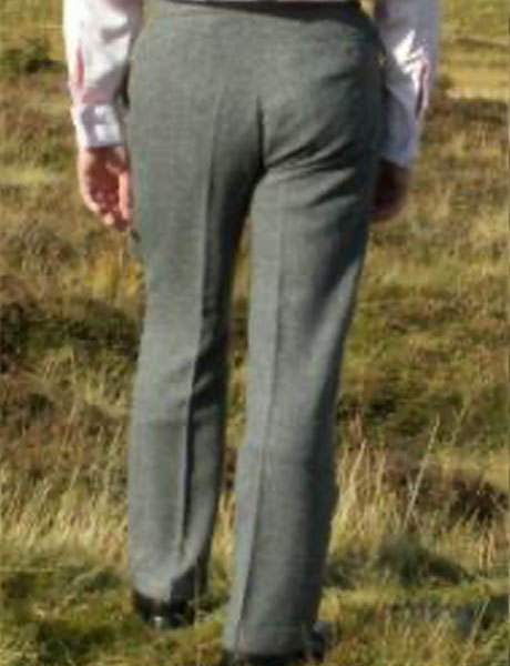 high waisted tweed pants