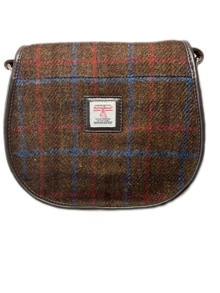 Saddle Bag Brown Check Back