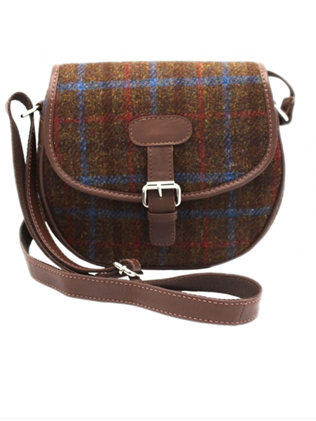 Saddle Bag Brown Check