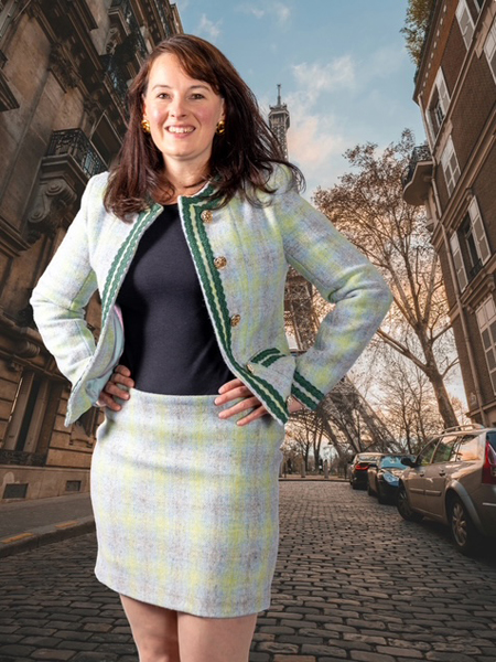 Spearmint Green Ombre Chanel Jacket