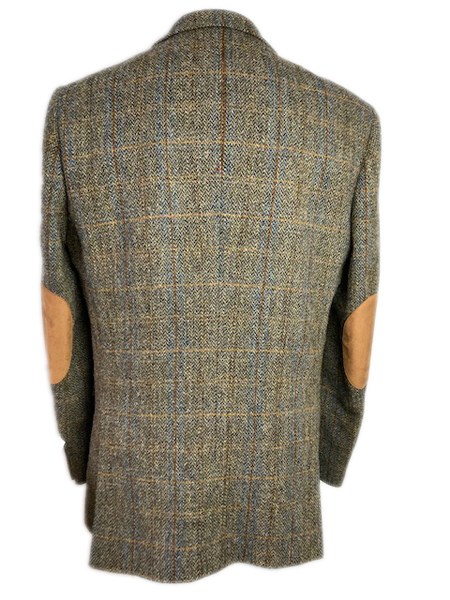 Sumburgh Tailored Jacket Brown Mix Herringbone Overcheck Harris Tweed Harris Tweed Shop Buy authentic Harris Tweed from Scotland