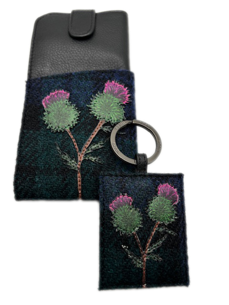 Thistle Glasses Case And Keyring