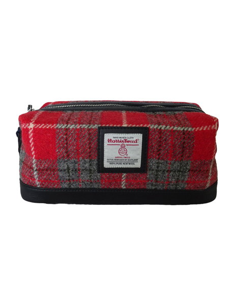 Toilet Bag Red Check