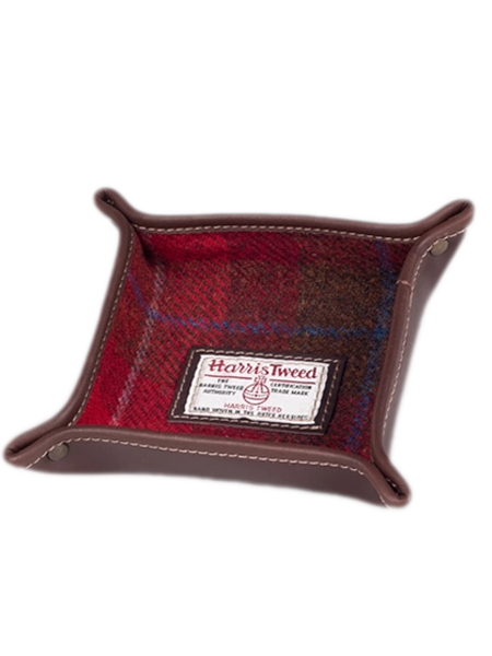 Trinket Tray Red Check(1)