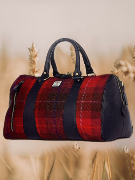 Weekend Bag Red Check(1)