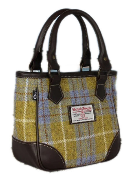 York Handbag Mustard Check Front Nb