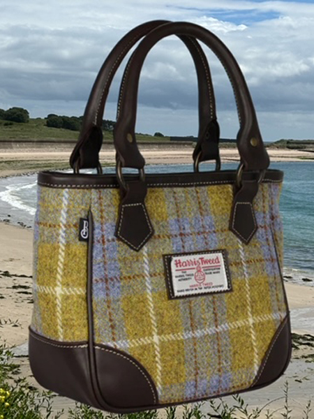 York Handbag Mustard Check Front